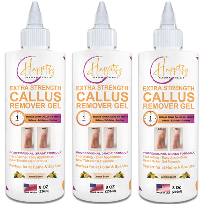 Extra Strength Callus Remover Gel: Professional-Grade, Fast-Acting Formula for Effortless, Smooth Feet 8oz Made in USA
