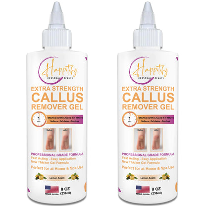 Extra Strength Callus Remover Gel: Professional-Grade, Fast-Acting Formula for Effortless, Smooth Feet 8oz Made in USA